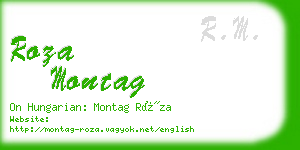 roza montag business card